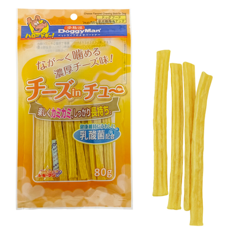 DoggyMan Cheese Chewing Stick лакомство для собак с творогом, 11 см, 80 гр