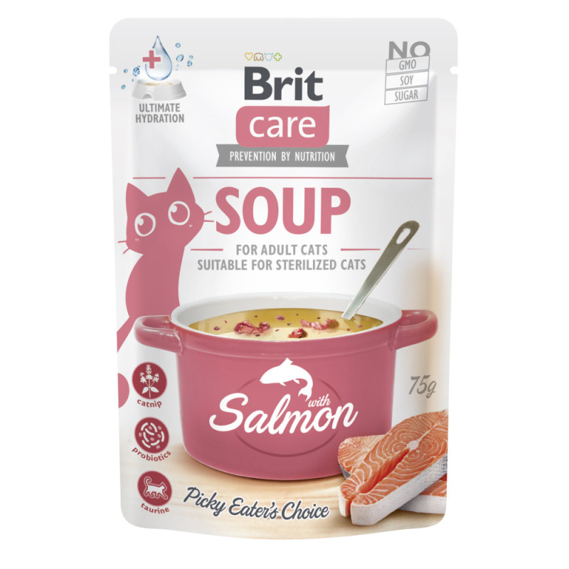Brit Care Soup with Salmon суп для котов с лососем, 75 гр