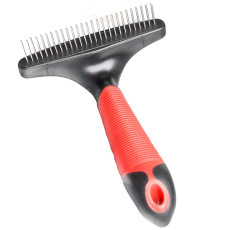 Flamingo Rake Rotating Teeth граблі для догляду за жорсткою, кучерявою шерстю собак та котів, розмір S