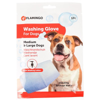 Flamingo Washing Glove Dog рукавиця-серветка для догляду за шерстю собак без води, розмір M