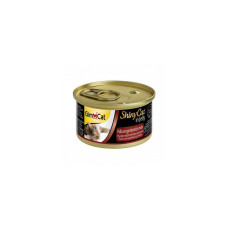 GimCat Shiny Cat влажный корм с курицей, креветками и солодом для котов 70 гр