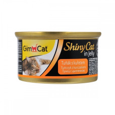 GimCat Shiny Cat влажный корм с тунцом и курицей для котов, 70 гр