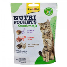 GimCat Nutri Pockets Country Mix ласощі для котів асорті смаків 150 гр