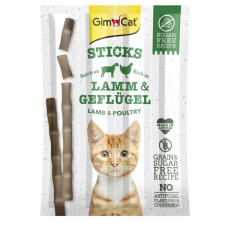 GimCat Sticks Lamb and Poultry ласощі для котів з ягнятком та птицею 4 шт