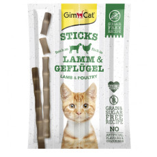 GimCat Sticks Lamb and Poultry ласощі для котів з ягнятком та птицею 4 шт