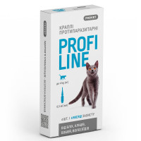 Provet Profiline краплі від бліх, кліщів та вошей для котів до 4 кг, 4 піп