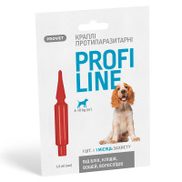 Provet Profiline краплі від бліх, кліщів та вошей для собак 4-10 кг, 1 піп