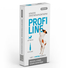 Provet Profiline краплі від бліх, кліщів та вошей для собак до 4 кг, 4 піп