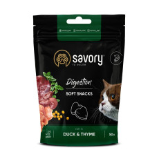 Savory Cat Digestion Soft Snack лакомство для кошек с уткой 50 гр