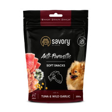 Savory Dog Anti-Parasitic Soft Snack лакомство для собак с тунцем, 200 гр