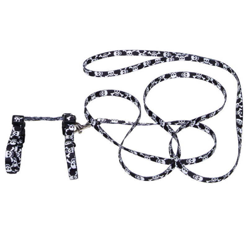 Coastal Cat Harness and Leash Combo шлей с поводком для кошек, 28-46 см, синяя