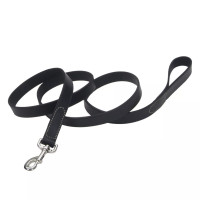 Coastal Circle-T Dog Leash поводок кожаный для собак, 1.8 м х 1.6 см, черный