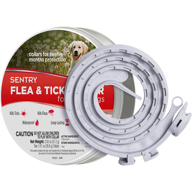Sentry Flea&Tick Collar Large ошейник от блох и клещей для собак, 56 см, 2 шт