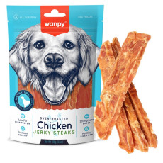 Wanpy Chicken Jerky Steaks лакомство для собак из куриного филе, 100 гр