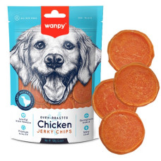 Wanpy Chicken Jerky Chips лакомство для собак с курицей, 100 гр