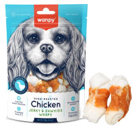 Wanpy Chicken Jerky & Rawhide Wraps ласощі для собак з куркою, 100 гр