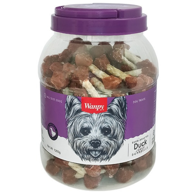 Wanpy Duck Jerky Dumbbells лакомство для собак с уткой, 1.2 кг