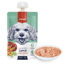 Wanpy Lamb Carrot & Pea крем-суп для собак з ягнятком, 90 гр
