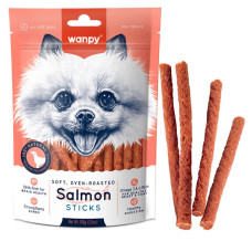 Wanpy Salmon Sticks лакомство для собак с лососем, 100 гр