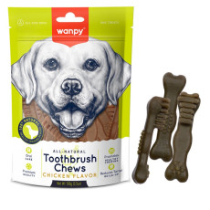 Wanpy Toothbrush Chews Chicken лакомство для собак с курицей, 100 гр