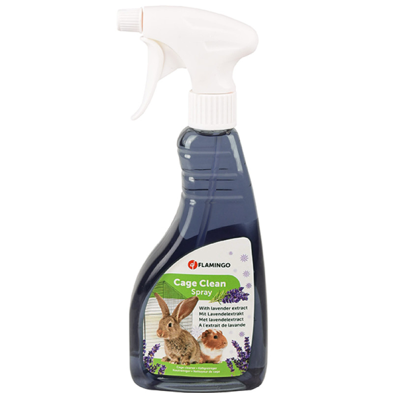 Flamingo Clean Spray Lavender спрей для очищения клеток грызунов и птиц с ароматом лаванды 500 мл