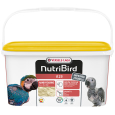 Versele-Laga NutriBird A19 молоко для вигодовування пташенят великих папуг, 3 кг