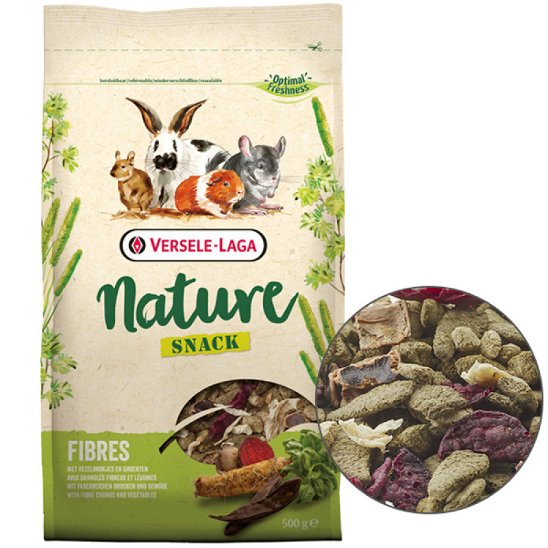 Versele-Laga Snack Nature Fibres корм-лакомство для грызунов, 500 гр