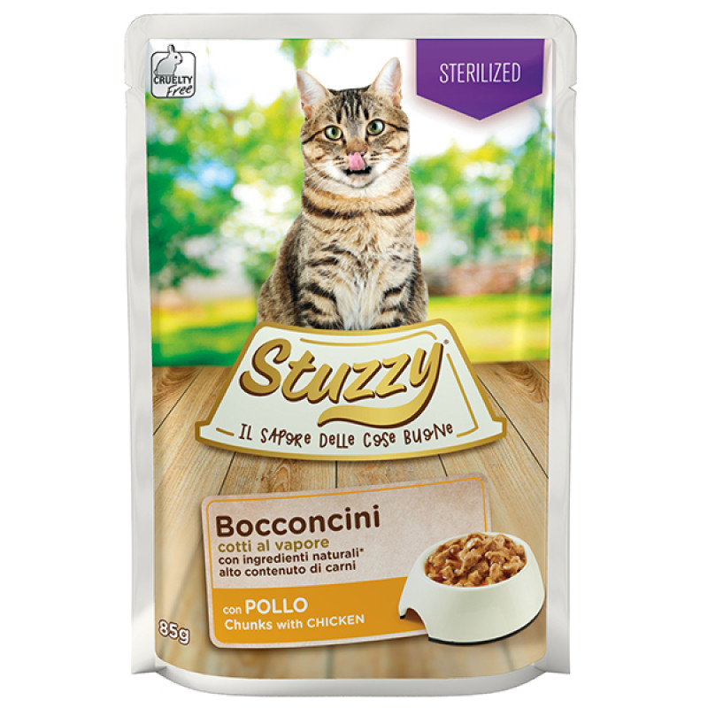 Stuzzy Cat Sterilized Chicken влажный корм с курицей для стерилизованных котов 85 гр