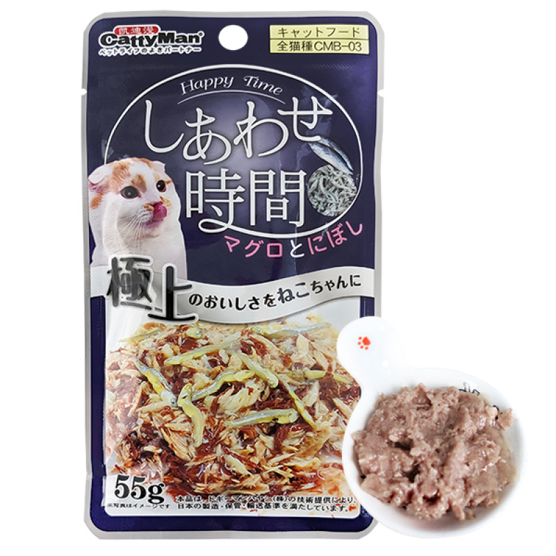 CattyMan Tuna Bonito Sardine влажный корм с тунцом, макрелью и сардиной для котов 55 гр