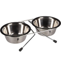 Flamingo Dinner Set миски для собак і котів на підставці, 2 шт х 0.36 л