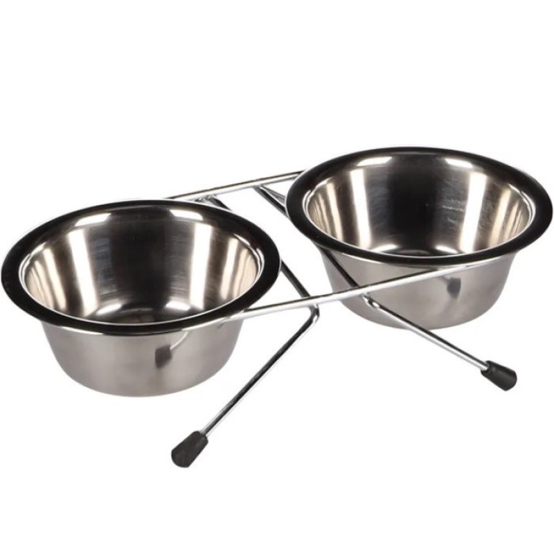 Flamingo Dinner Set миски для собак и кошек на подставке, 2 шт х 0.36 л
