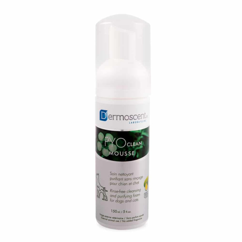 Dermoscent PYOclean Mousse очищающий мусс для профилактики кожных заболеваний у котов и собак, 150 мл