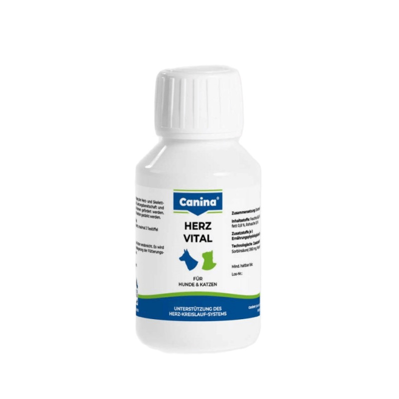 Canina Herz Vital витамины для здоровья сердца у кошек и собак, 100 мл