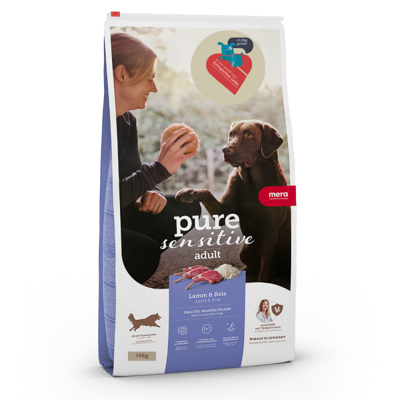 Mera Pure Sensitive Dog Adult Lamm & Reis сухий корм з ягнятиною для дорослих собак усіх порід 14 кг