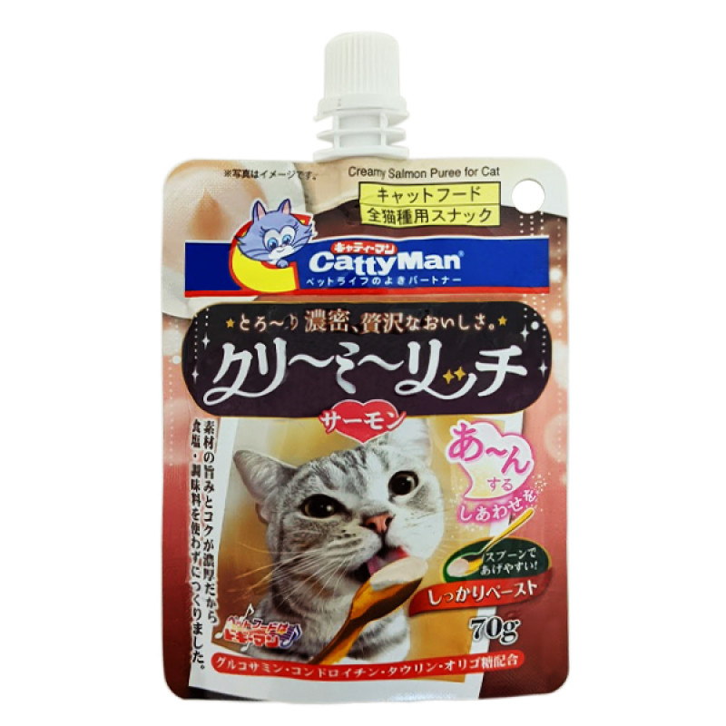 CattyMan Creamy Salmon рідкі ласощі для котів з лососем, 70 гр
