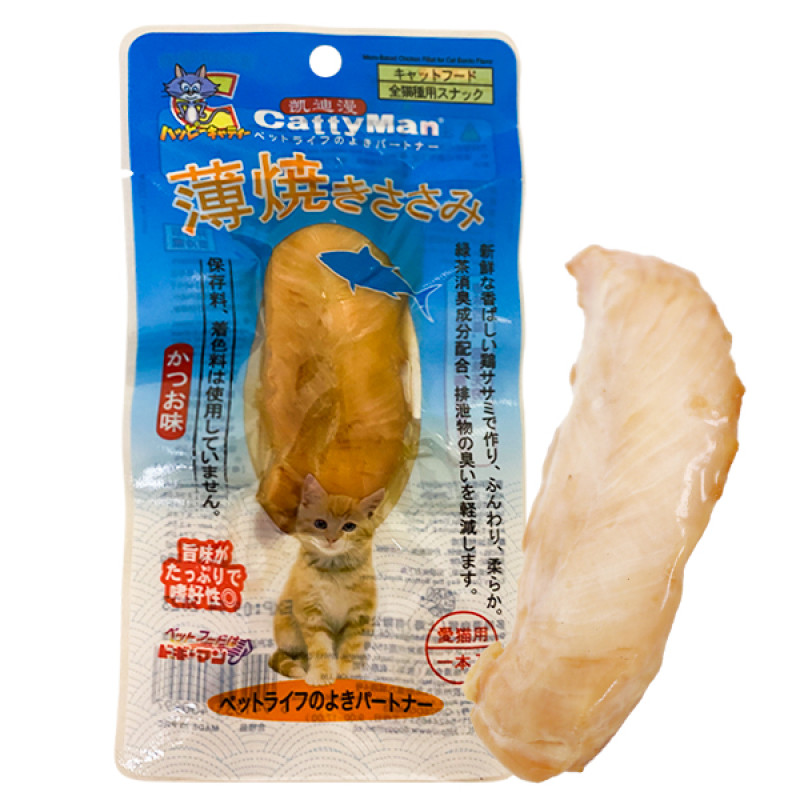 CattyMan Chicken Fillet Bonito ласощі для котів філе куряче з макрелью, 26 гр