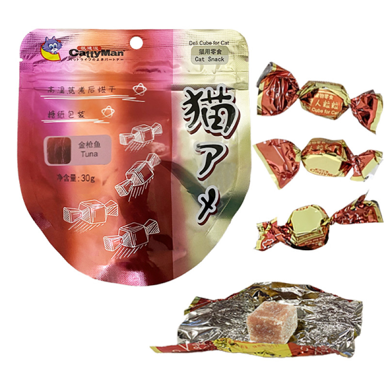 CattyMan Deli Cube Tuna лакомство для кошек с тунцем, 30 гр
