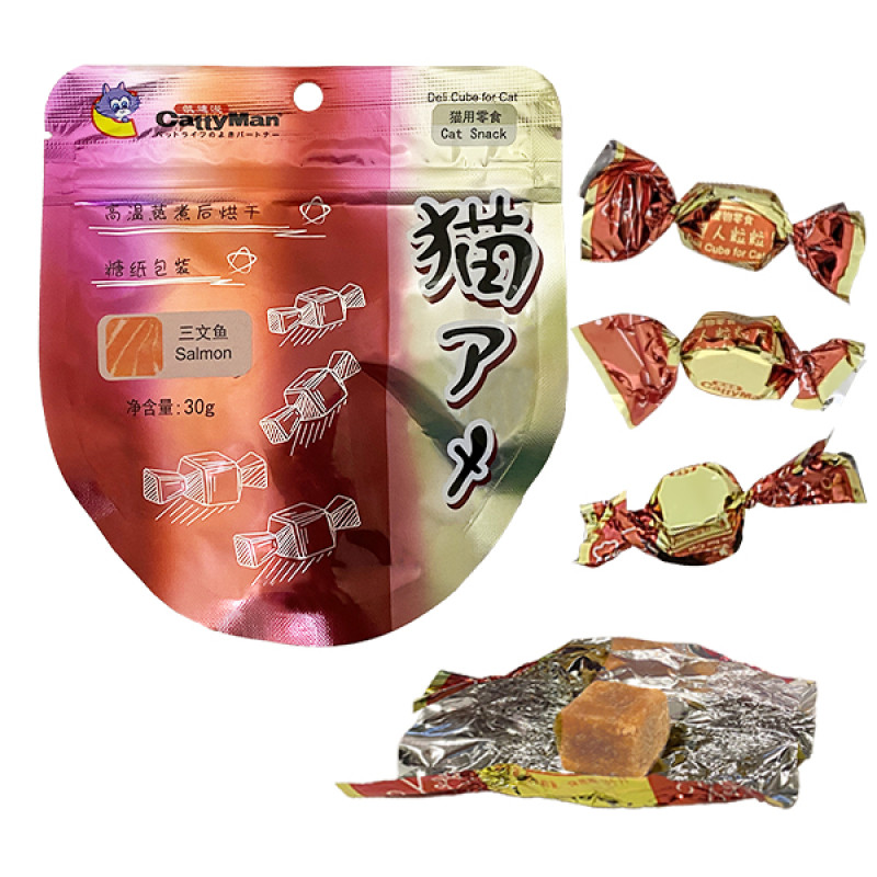 CattyMan Deli Cube Salmon ласощі для котів з лососем, 30 гр