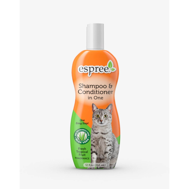Espree Shampoo & Conditioner In One For Cats шампунь-кондиционер для кошек, 355 мл