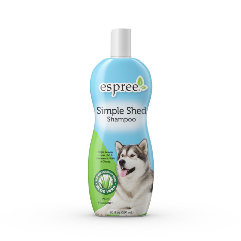Espree Simple Shed Shampoo шампунь для собак та котів проти линяння, 591 мл