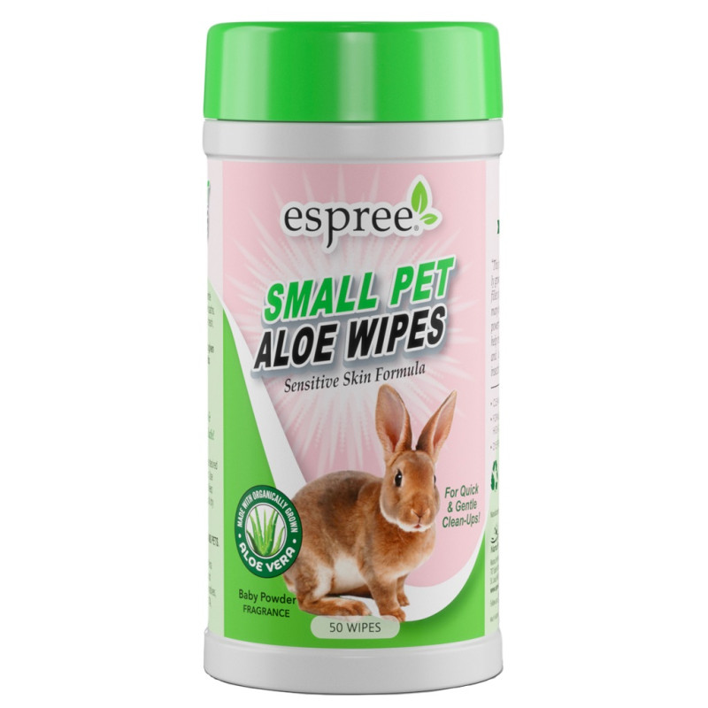 Espree Small Animal Wipes вологі серветки для грумінгу дрібних тварин, 50 шт