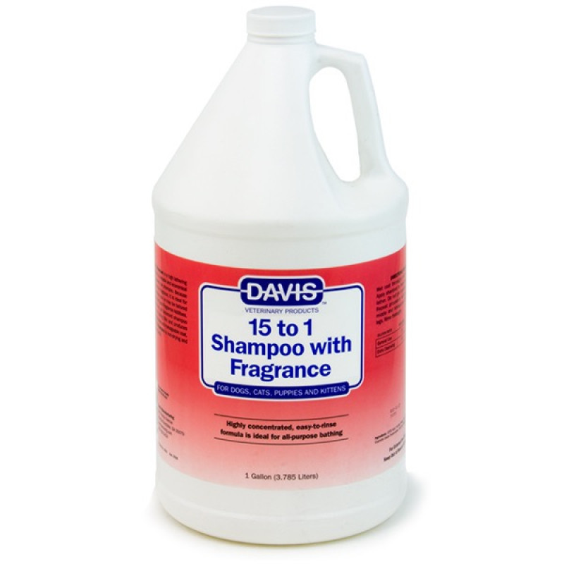 Davis 15 to 1 Shampoo Fresh Fragrance шампунь для собак и кошек с ароматом свежести, 3.79 л