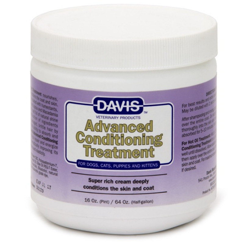 Davis Advanced Conditioning Treatment кондиціонер для собак та котів з олією макадамії, 454 мл