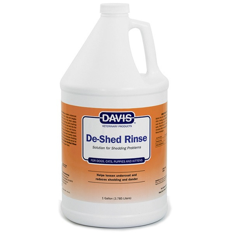 Davis De-Shed Rinse кондиционер для облегчения линьки у собак и кошек, 3.79 л