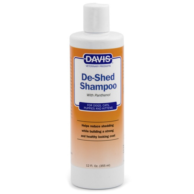 Davis De-Shed Shampoo шампунь проти линяння у собак та котів, 355 мл