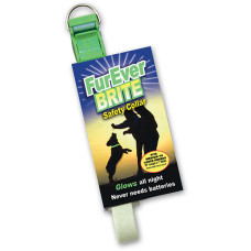 Davis FurEver Brite нашийник, що світиться, для собак, зелений, M