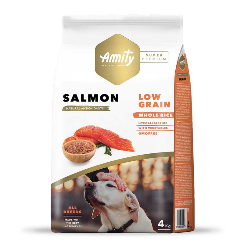 Amity Super Premium Salmon сухий корм з лососем для дорослих собак 4 кг