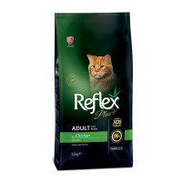 Reflex Plus Cat Adult Chicken сухой корм с курицей для котов, 15 кг