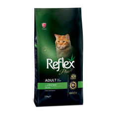 Reflex Plus Cat Adult Chicken сухий корм з куркою для котів, 15 кг