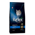 Reflex Plus Cat Adult Salmon сухой корм с лососем для котов, 1.5 кг